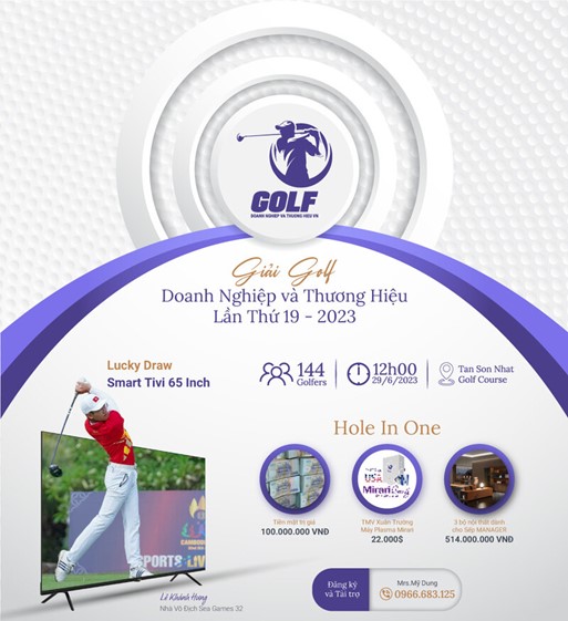 Chuẩn bị khởi tranh giải golf Doanh nghiệp và Thương hiệu Việt Nam lần thứ 19