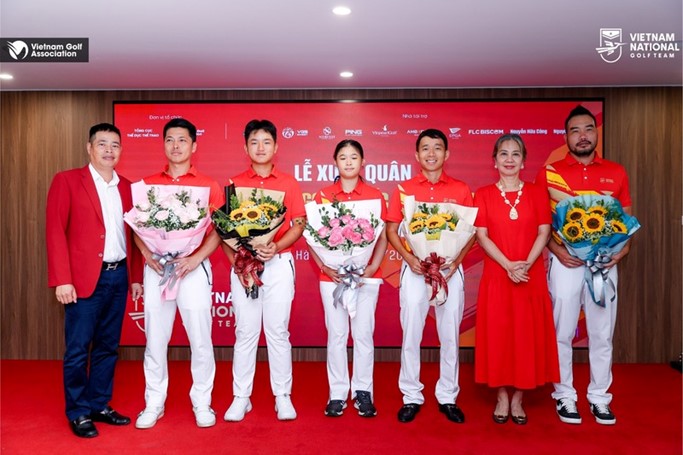 Đội tuyển golf Việt Nam trẻ nhất lịch sử xuất quân dự SEA Games 32